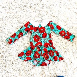 RARE! Posh Peanut x Alice and Olivia Skirted Bodysuit